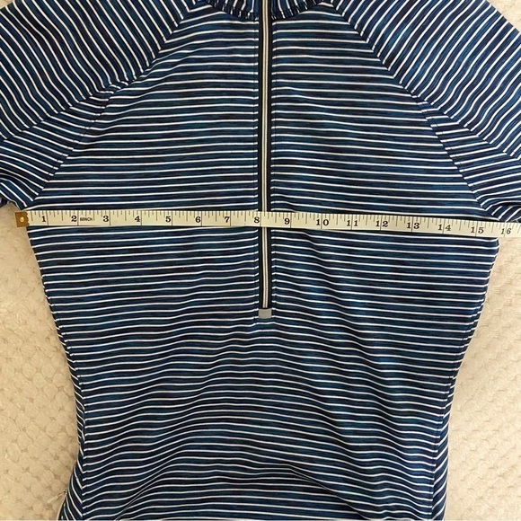 Athleta Running Half Zip Blue Lightweight Pullover Sweater Size XS - Picture 12 of 14